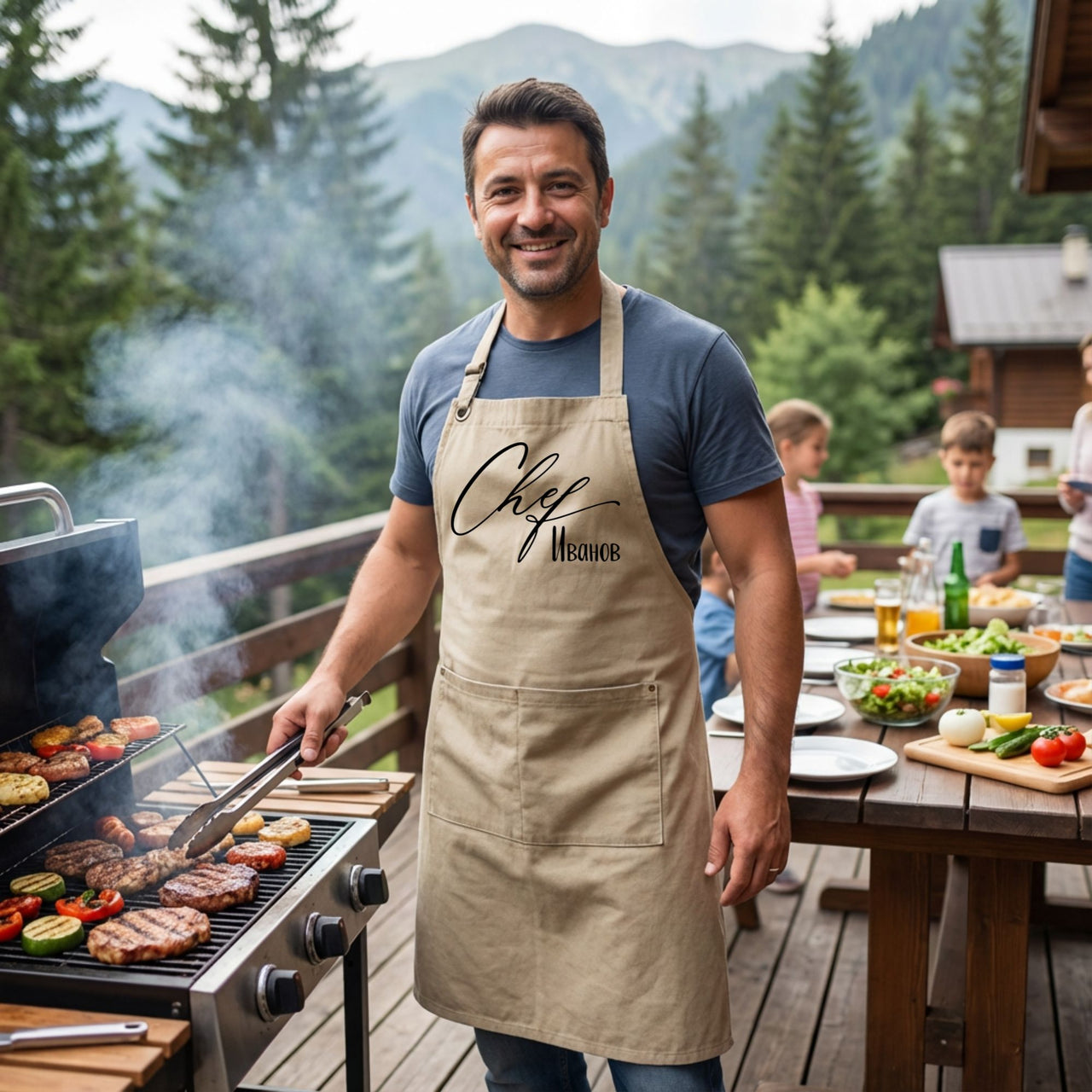 Подарък за мъж - престилка за готвене Chef