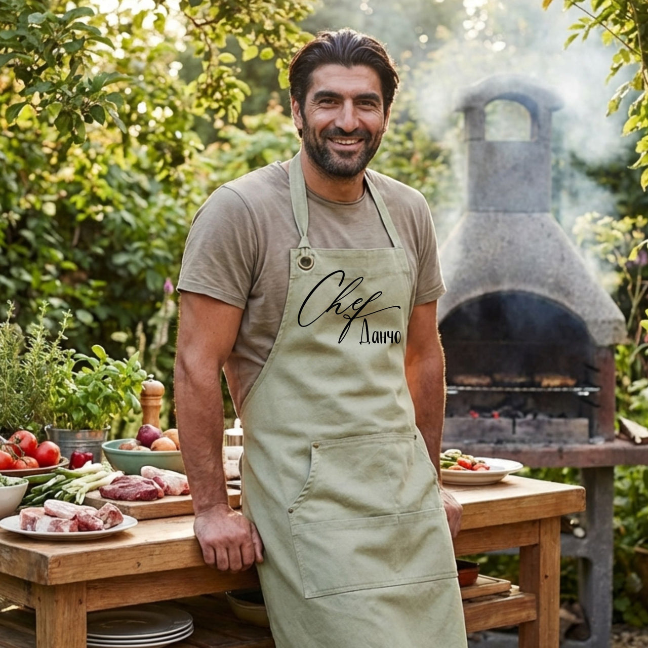 Подарък за мъж - престилка за готвене Chef