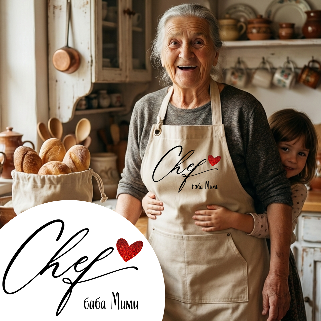 Подарък за жена - престилка за готвене Chef