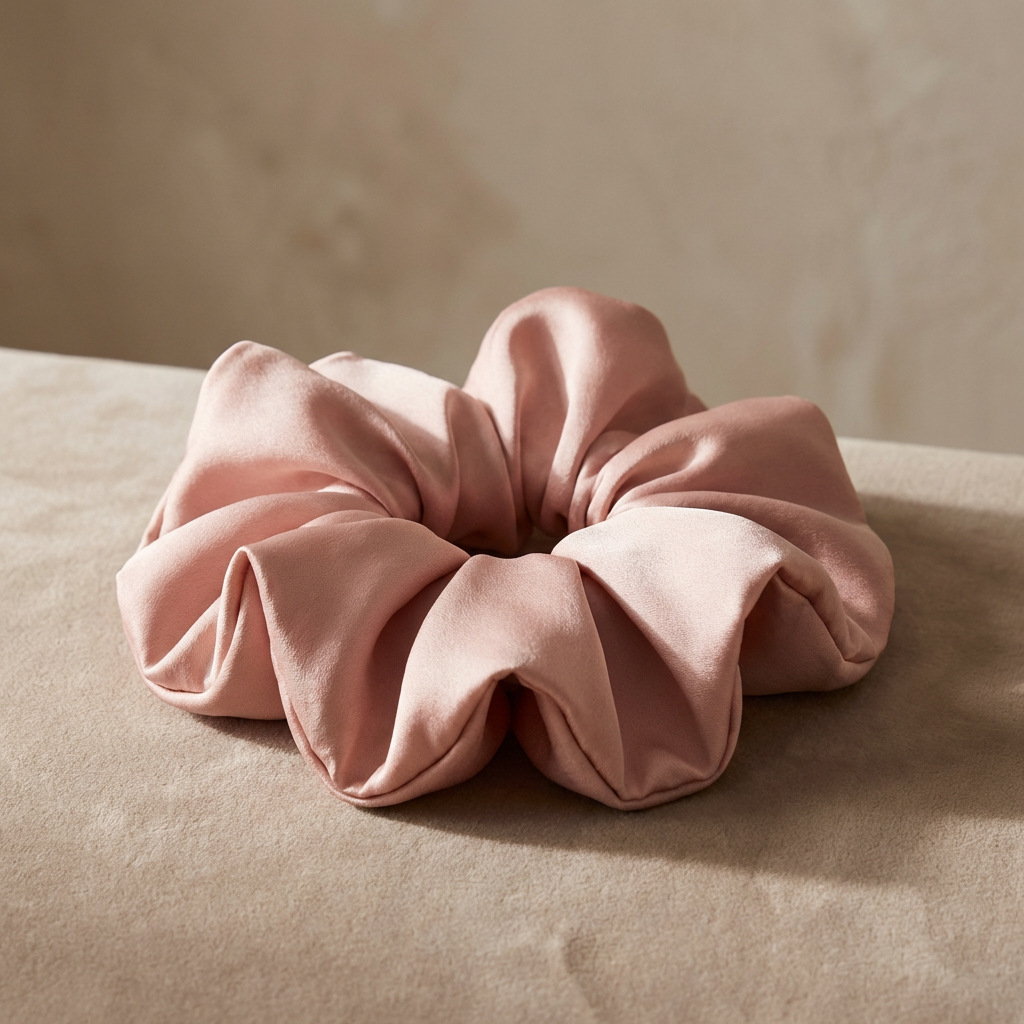 Голямо скрънчи 100% естествена коприна